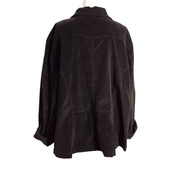 Gitano Corduroy Jacket 24W Plus Sz 3X Blazer Brown Farmhouse Chore Vintage - Picture 5 of 16